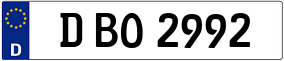 Trailer License Plate